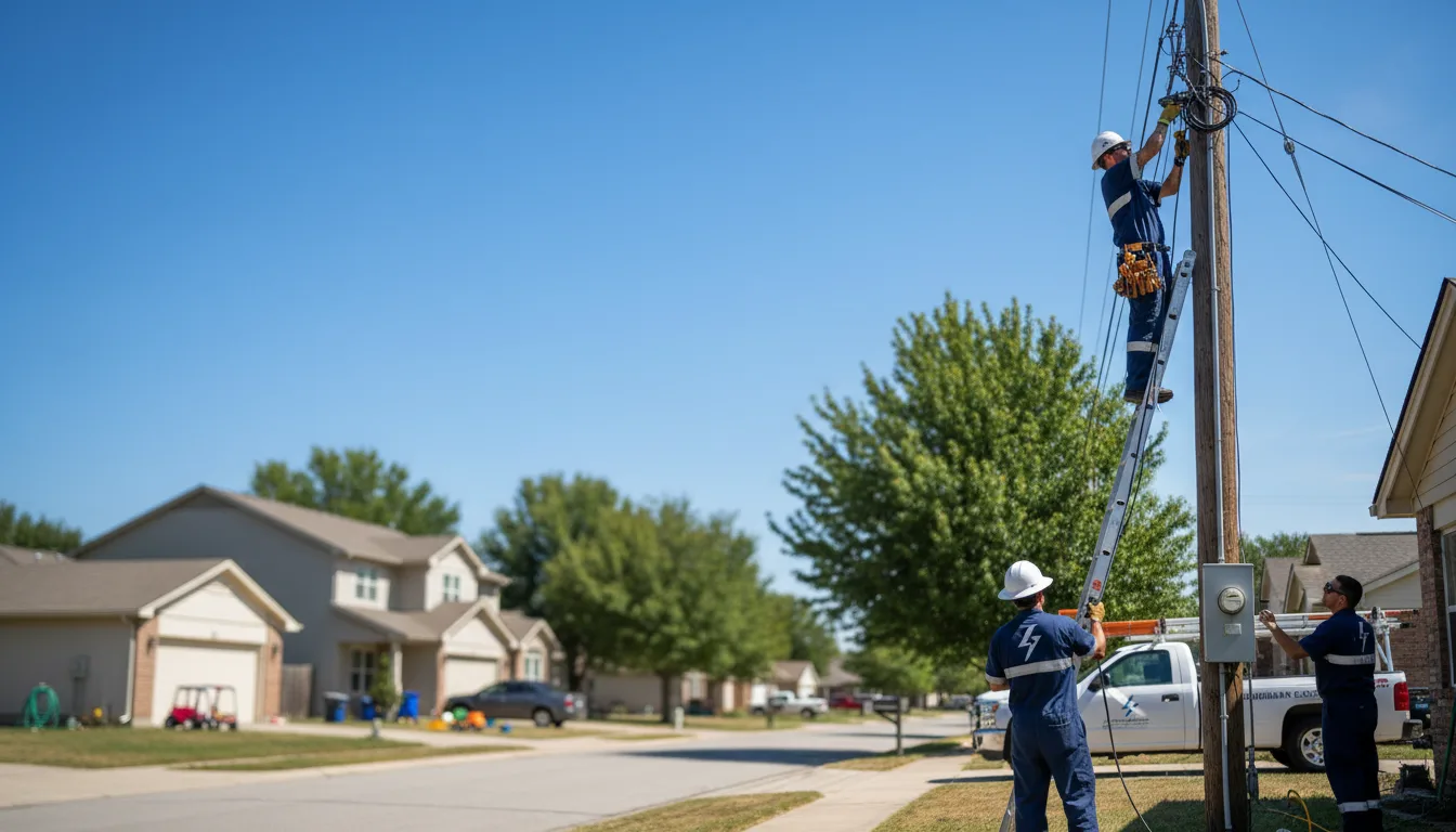 Residential electrician providing installation services in Ellabell, GA